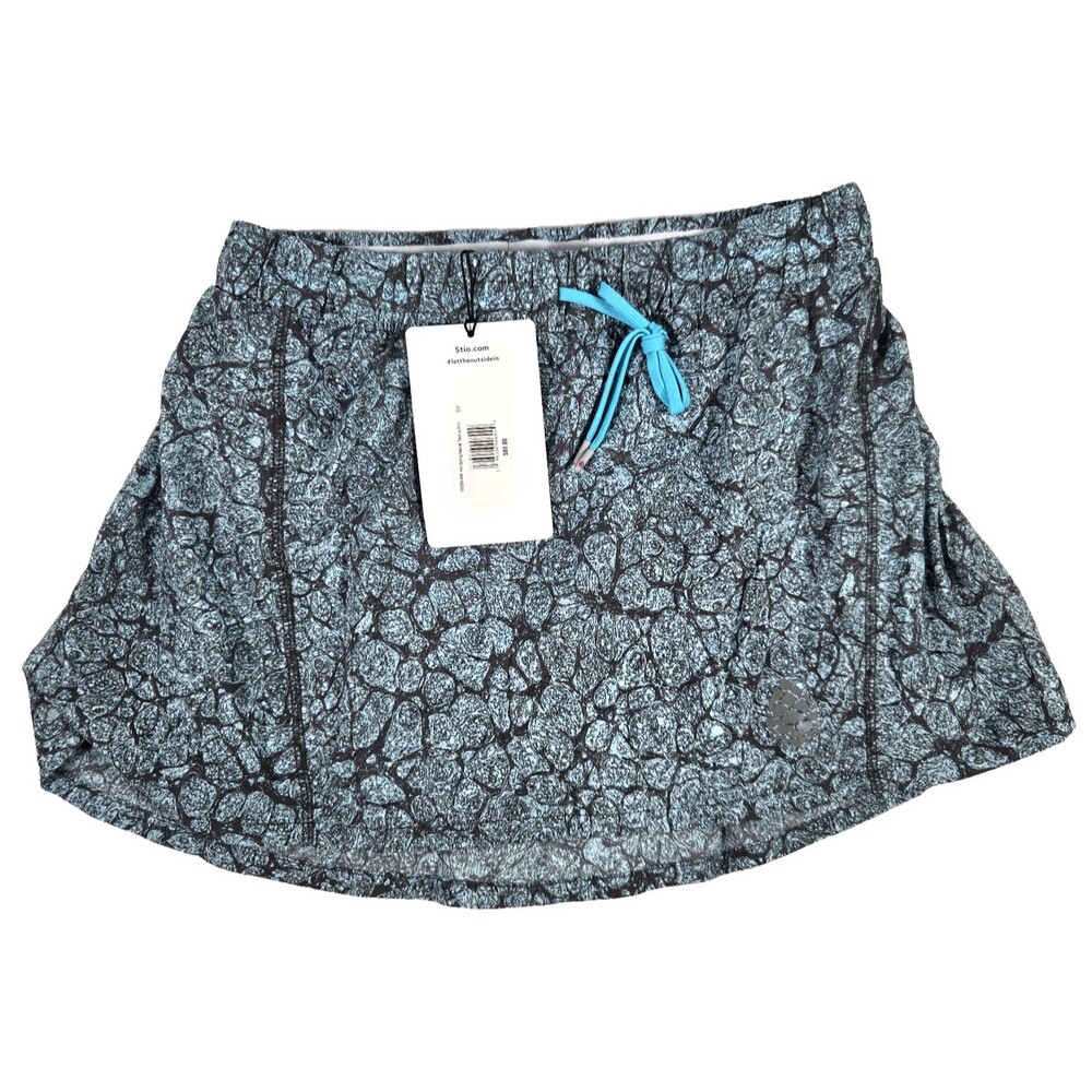 Stio Blue Skort Hiking Workout Lounge Lined Stretch Women's Size Small NWT